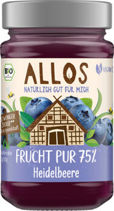 Produktfoto zu Frucht Pur 75% Heidelbeere (250g)