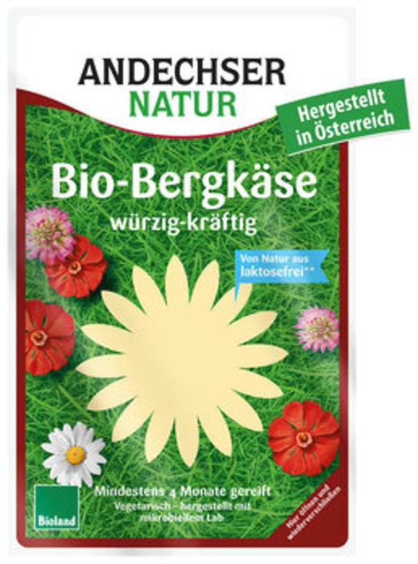 Produktfoto zu Bergkäse Scheiben (125g)