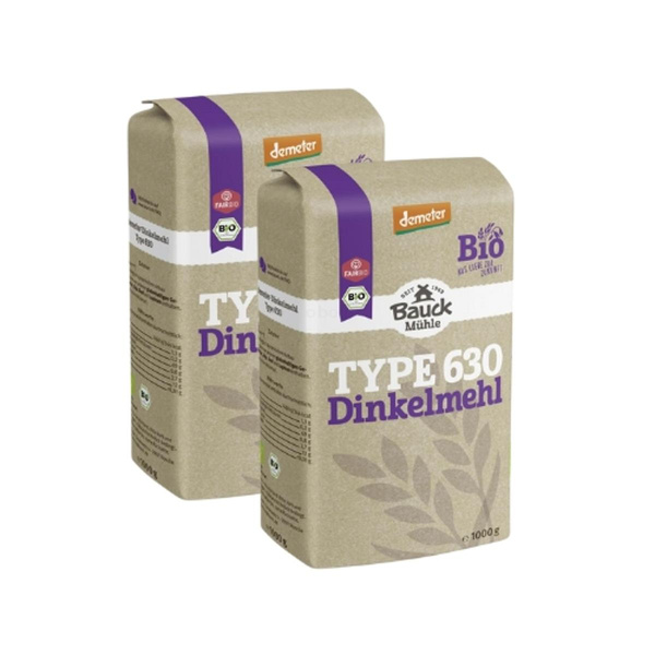 Produktfoto zu 2er-Dinkelmehl Type 630 (2x1kg)