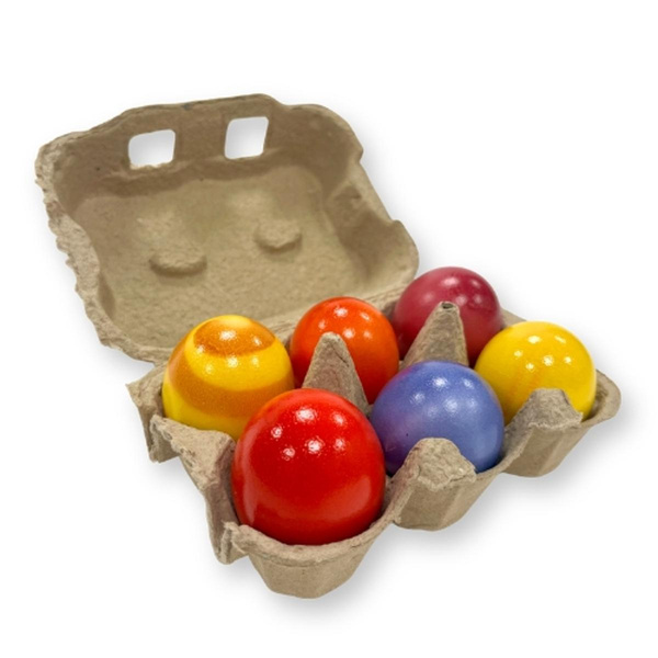 Produktfoto zu Bunte Eier (6 Stück)