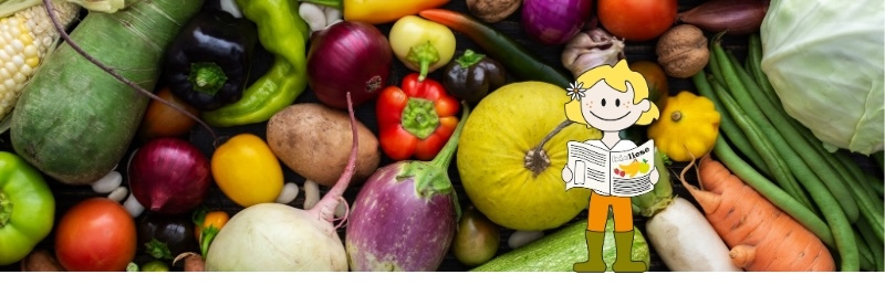 KI generiert: Das Bild zeigt eine Auswahl an Wurzelgemüsen, darunter lila Karotten, Pastinaken und eine Steckrübe, auf einem Holztisch arrangiert.