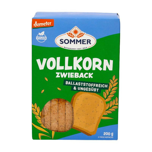 Produktfoto zu Weizen-Vollkorn Zwieback (200g)
