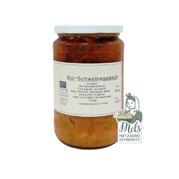 Produktfoto zu Schweinegulasch im Glas (680g)