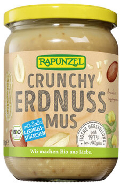 Produktfoto zu Erdnussmus Crunchy mit Salz (500g)