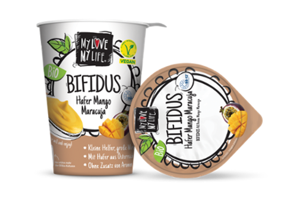 Produktfoto zu Hafer Joghurtalternative Bifidus Mango Maracuja (400g)