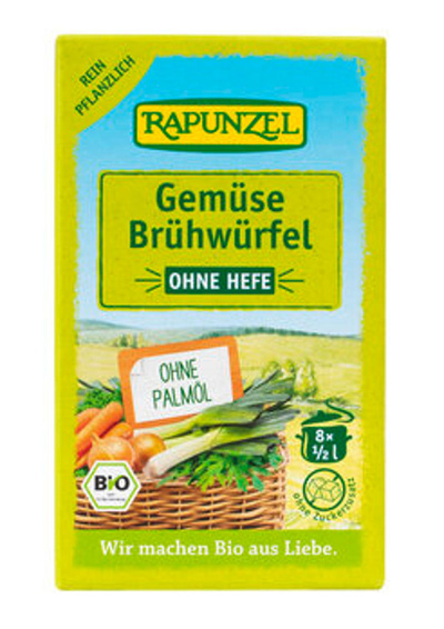Produktfoto zu Gemüse-Brühwürfel, ohne Hefe (8 Würfel)