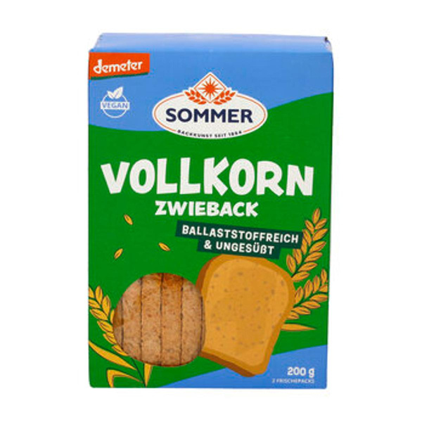 Produktfoto zu Weizen-Vollkorn Zwieback (200g)