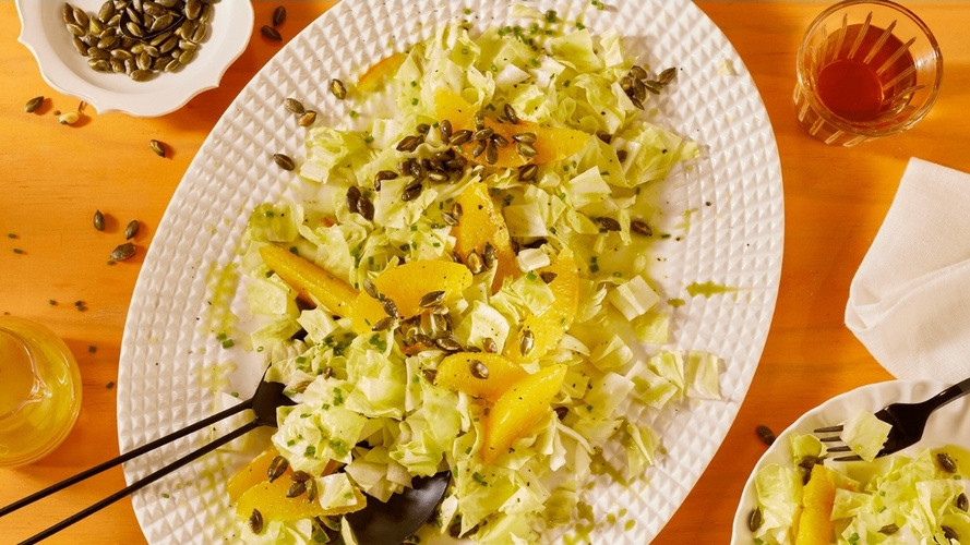 Rezeptbild für Zuckerhutsalat mit Orangen-Senf-Dressing