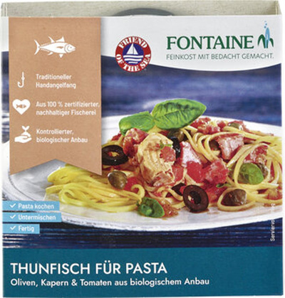 Produktfoto zu Thunfisch Pasta Oliven Kapern (200g)