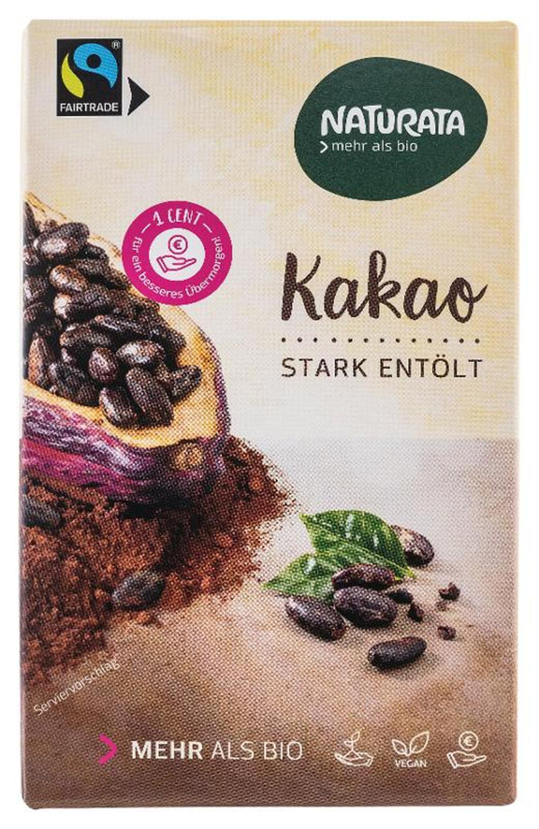 Produktfoto zu Kakao, stark entölt (125g)