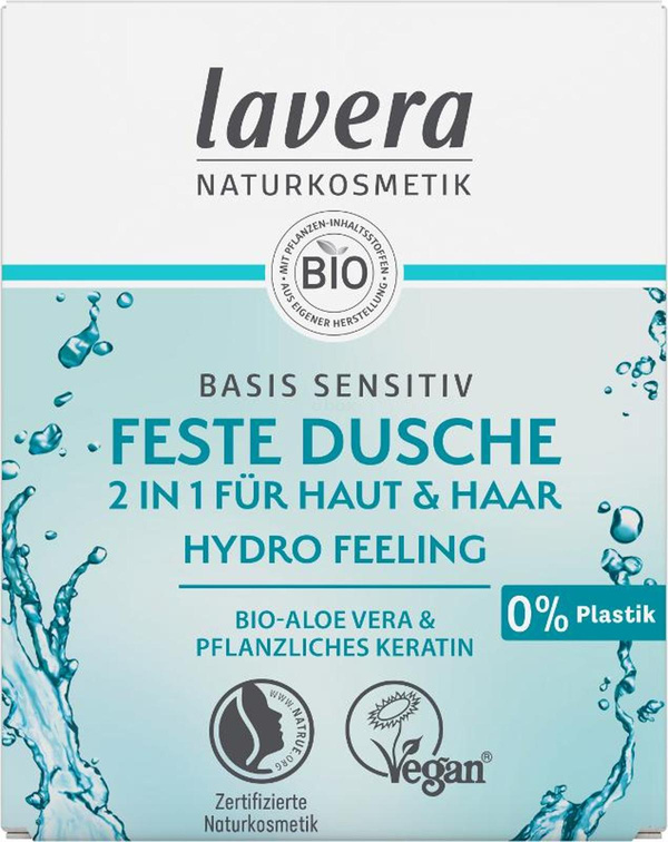 Produktfoto zu Feste Pflegedusche Hydro Feeling 2 in 1 basis sensitiv (50g)