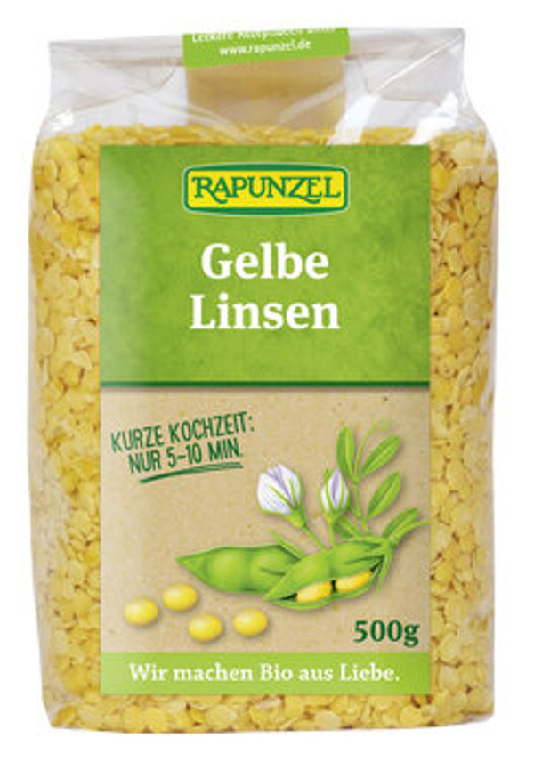 Produktfoto zu Gelbe Linsen (500g)