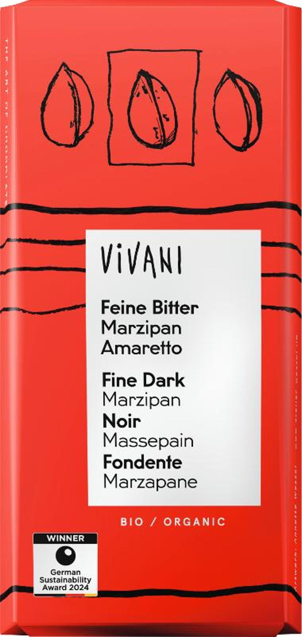 Produktfoto zu Feine Bitter Marzipan Amaretto (100g)