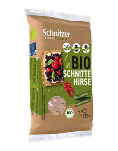 Produktfoto zu Hirse Schnitten glutenfrei (250g)