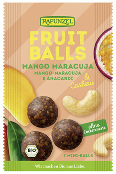 Produktfoto zu Fruit Balls Mango-Maracuja & Cashew (49g)