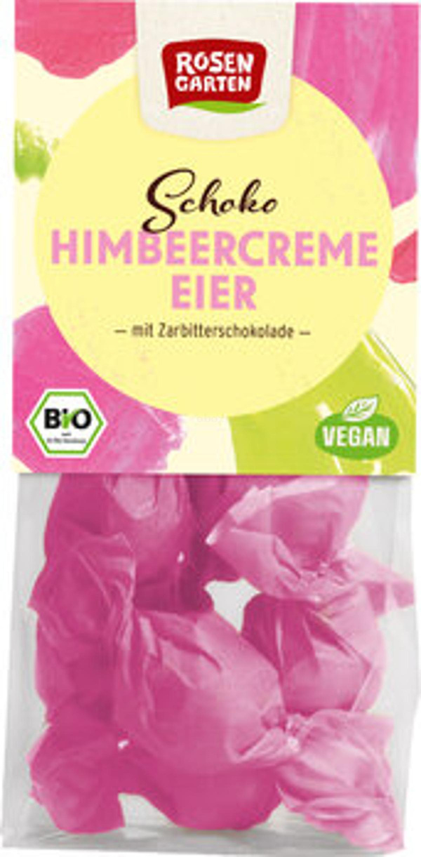 Produktfoto zu Zartbitter-Schoko-Eier mit Himbeercreme (85g) I MHD 10.09.26