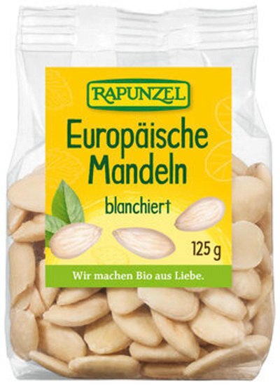 Produktfoto zu Europäische Mandeln, blanchiert (125g)