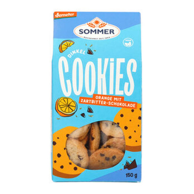 Produktfoto zu Dinkel Schoko Orange Cookies (150g)