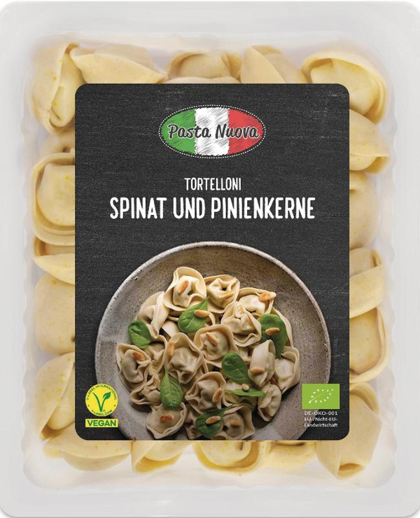Produktfoto zu Frische Tortelloni mit Spinat und Pinienkernen (250h)