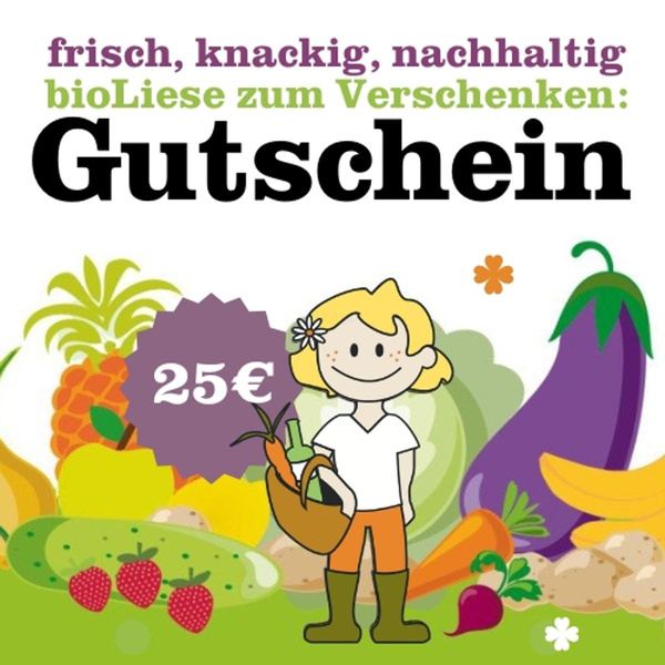 Produktfoto zu Geschenkgutschein 25€