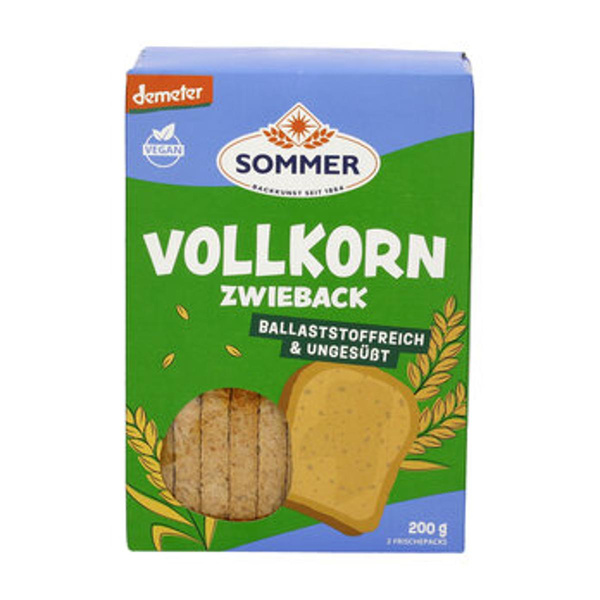 Produktfoto zu Weizen-Vollkorn Zwieback (200g)
