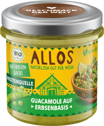Produktfoto zu Brotaufstrich Geschmack der Welt Guacamole auf Erbsenbasis (140g)