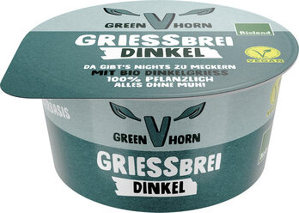 Produktfoto zu Veganer Dinkelmilch Grießbrei (150g)