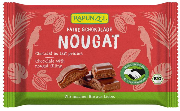 Produktfoto zu Nougat Schokolade (100g)