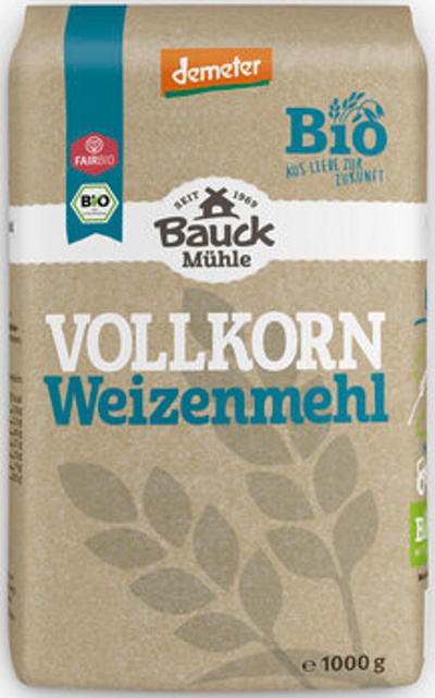 Produktfoto zu Weizenmehl Vollkorn (1kg)