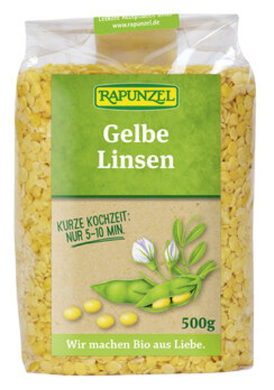 Produktfoto zu Gelbe Linsen (500g)