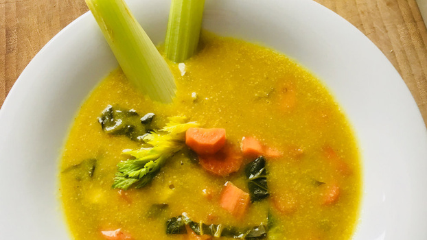 Rezeptbild für Bunte Topinambur-Kartoffel-Suppe