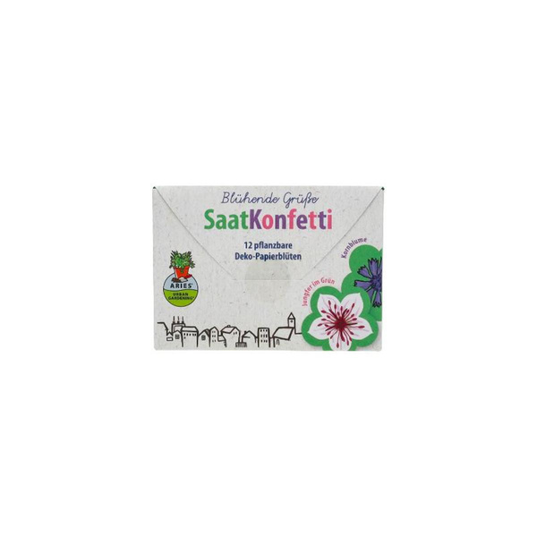 Produktfoto zu Bio-Saatkonfetti "Blühende Grüße"