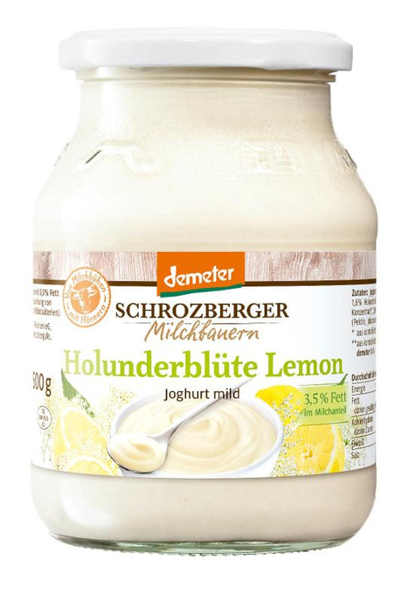 Produktfoto zu Saisonjoghurt Holunderblüte-Lemon (500g)