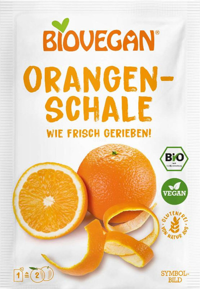 Produktfoto zu Geriebene Orangenschalen (9g)