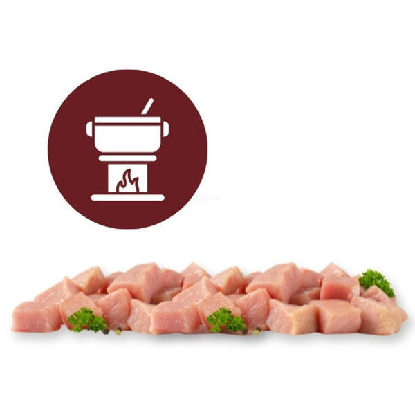 Produktfoto zu Fondue Fleisch Schwein (ca. 0,25kg)
