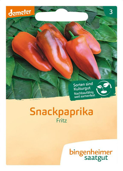 Produktfoto zu Saatgut Paprika "Fritz"