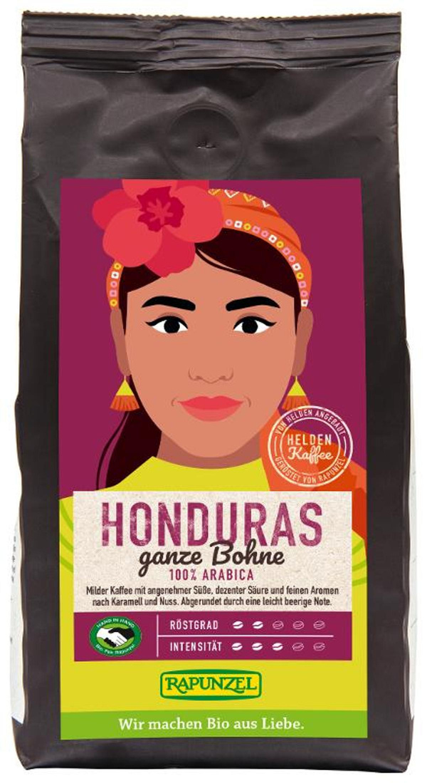 Produktfoto zu Heldenkaffee Honduras, ganze Bohne (250g)