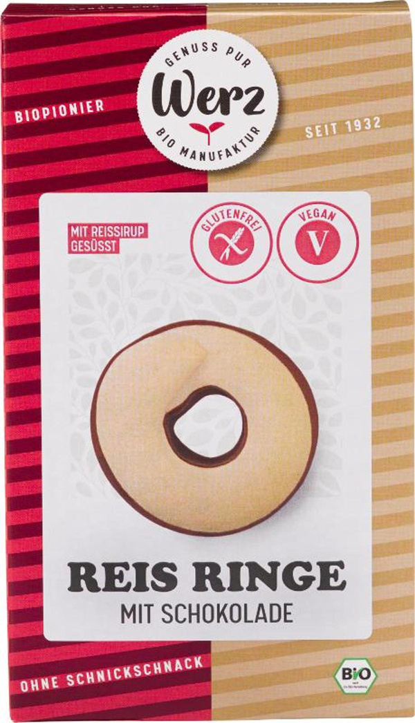 Produktfoto zu Reis Ringe mit Schokolade (110g)