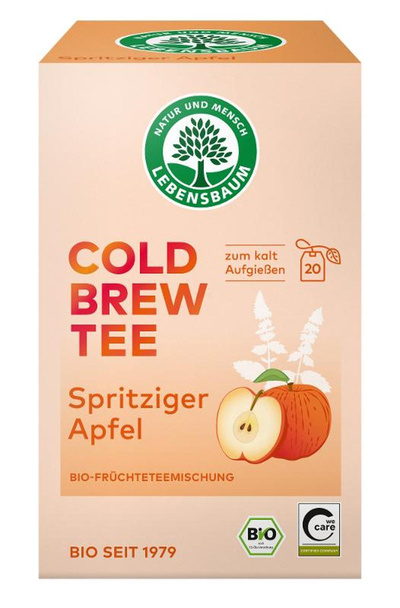 Produktfoto zu Cold Brew Spritziger Apfel Tee im Beutel (50g)