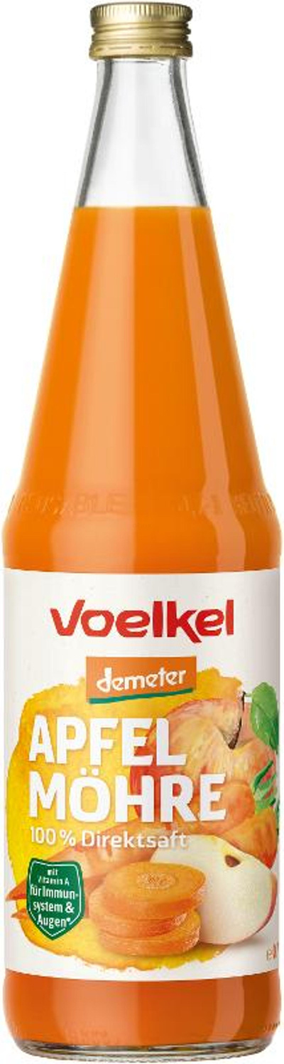 Produktfoto zu Apfel Möhre Saft (0,7L)
