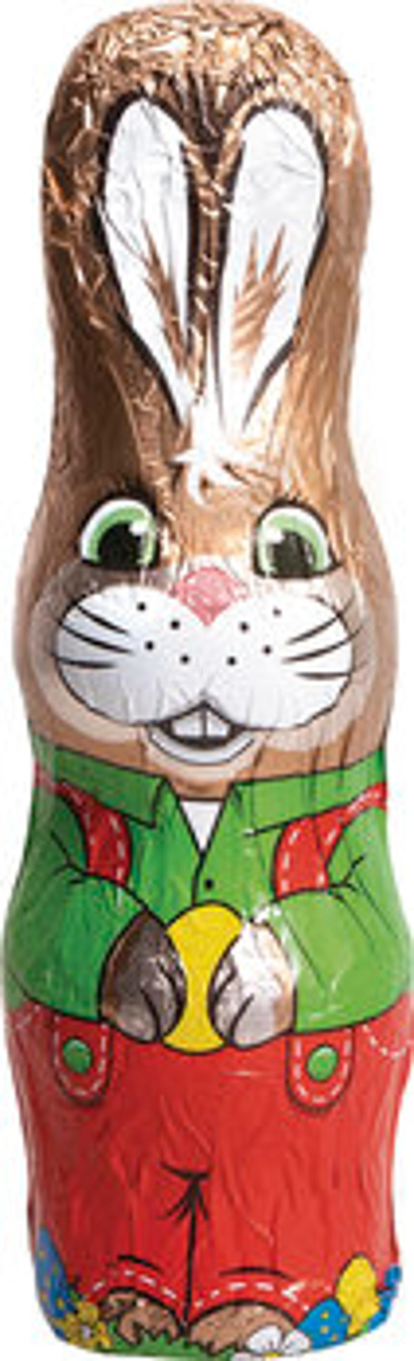 Produktfoto zu Vollmilch Osterhase in Stanniol (50g) - MHD 30.6.