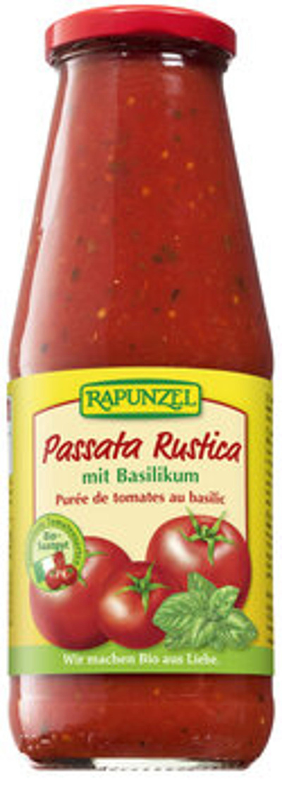 Produktfoto zu Tomaten Passata Rustica mit Basilikum (680g)