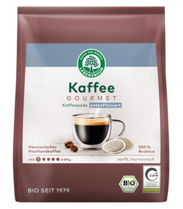 Produktfoto zu Gourmet Caffè Crema Pads, entkoffeiniert (126g)