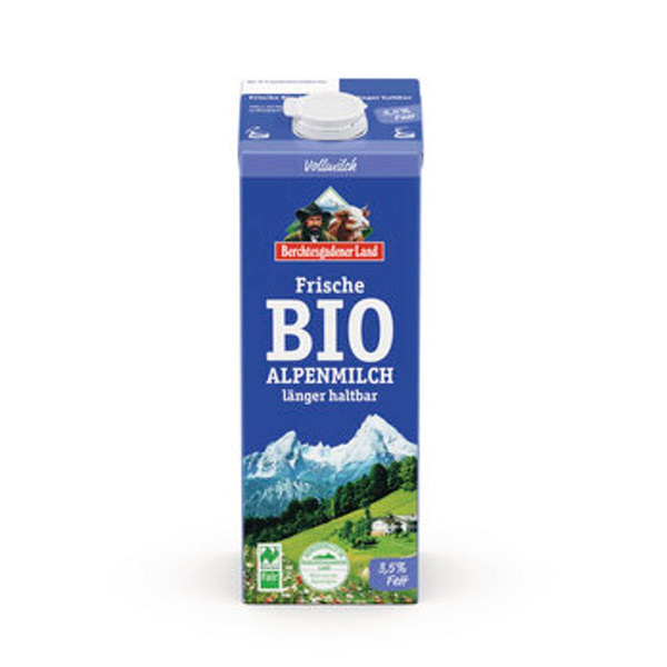 Produktfoto zu Frische Bio-Alpenmilch, länger haltbar 3,5% (1L)