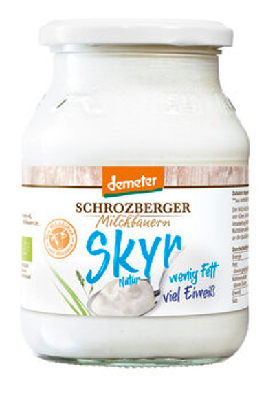 Produktfoto zu demeter Skyr natur im Glas (500g)