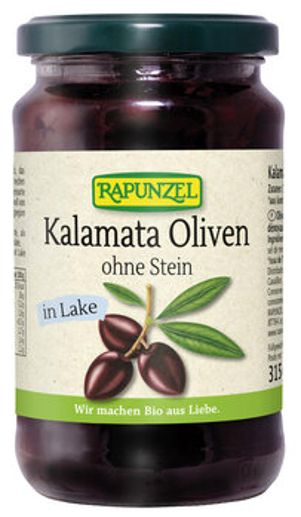 Produktfoto zu Oliven Kalamata violett, ohne Stein in Lake (315g)