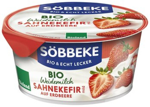 Produktfoto zu Sahnekefir Erdbeere (150g)