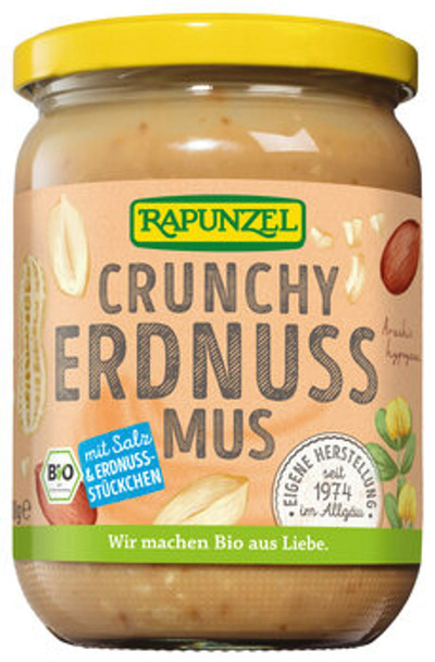 Produktfoto zu Erdnussmus Crunchy mit Salz (500g)
