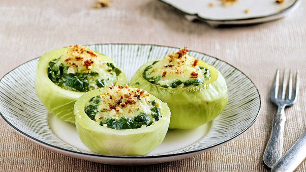 Rezeptbild für Gefüllte Kohlrabi
