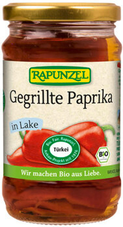 Produktfoto zu Gegrillte, rote  Paprika, in Lake (310g)